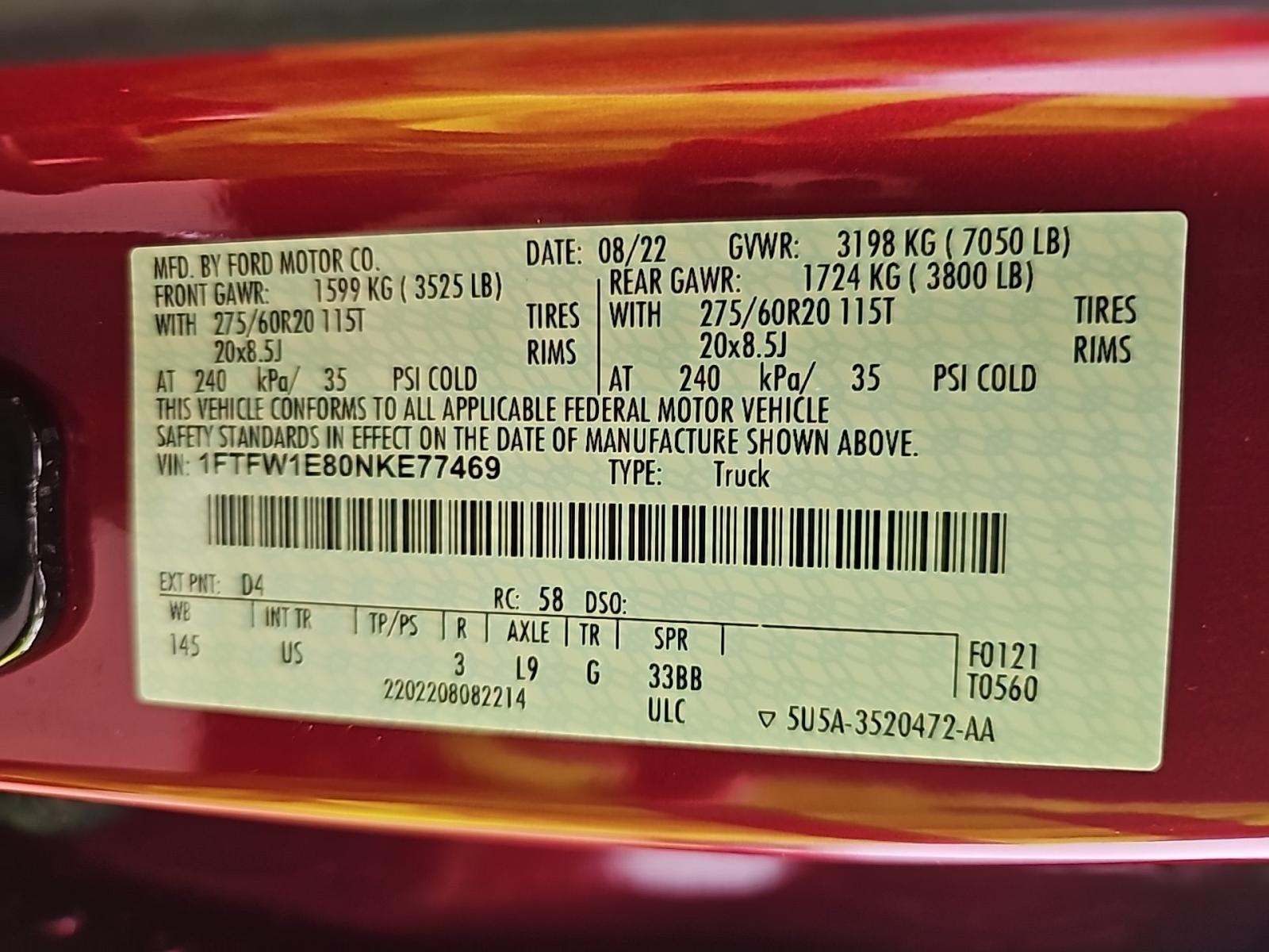 2022 Ford F-150 XLT AWD