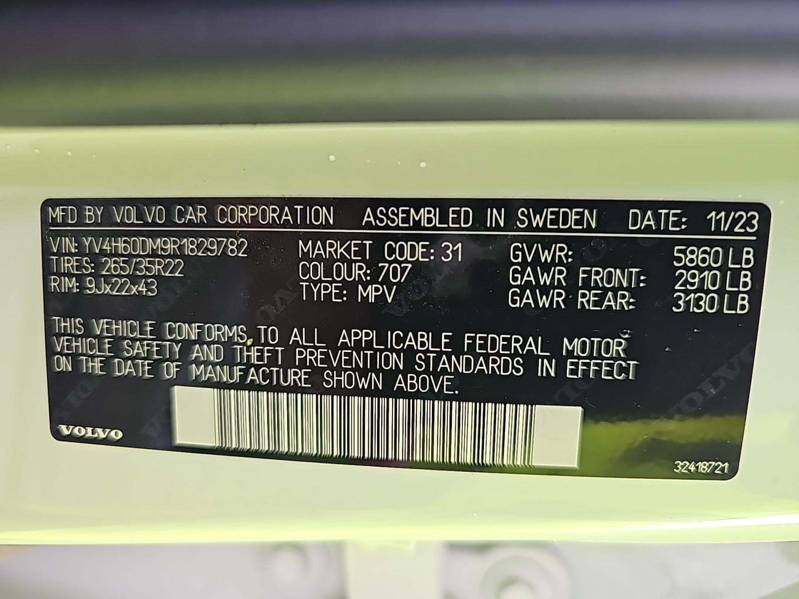 2024 Volvo XC60 Recharge T8 Ultimate AWD