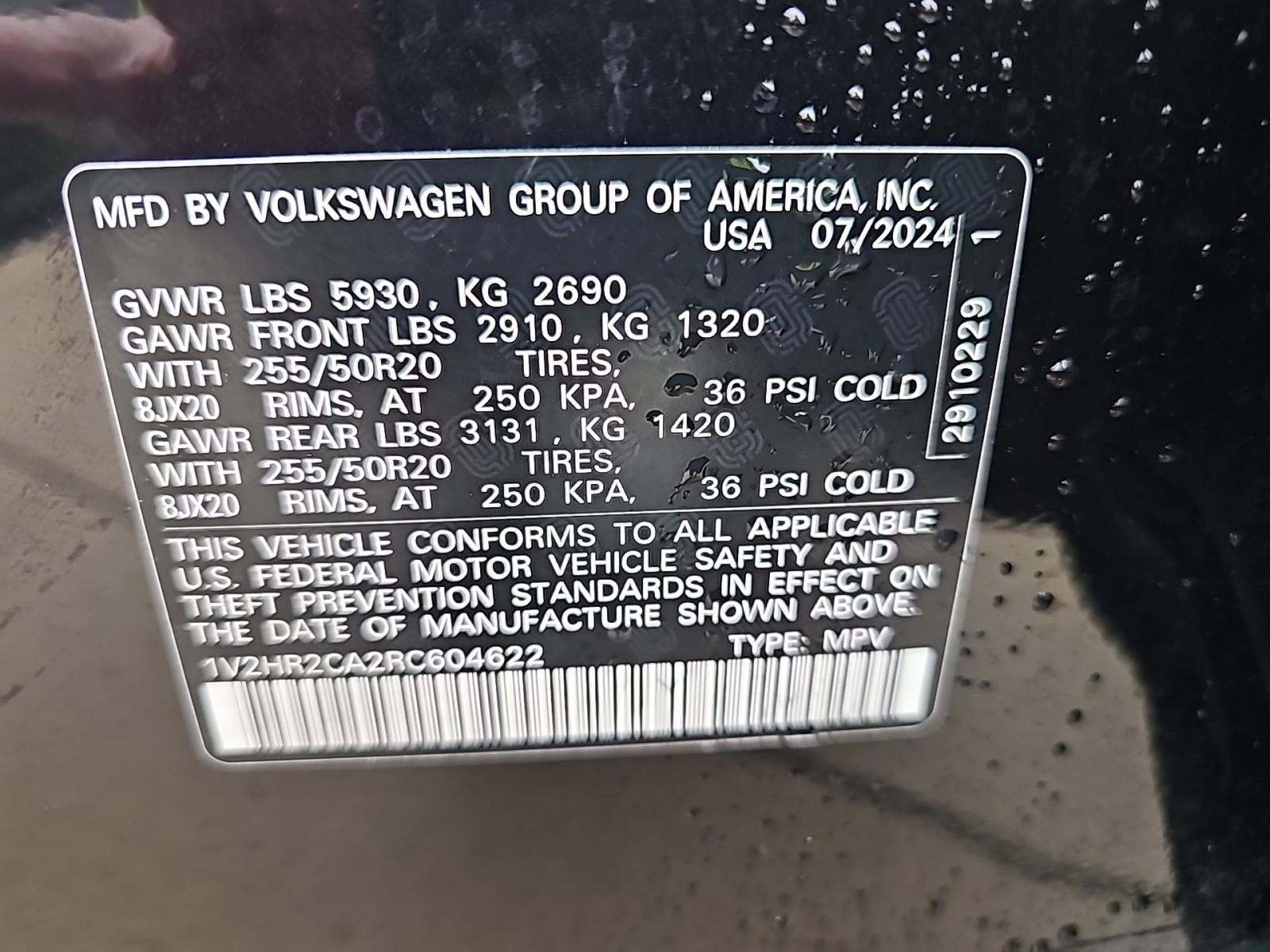 2024 Volkswagen Atlas 2.0T SE AWD