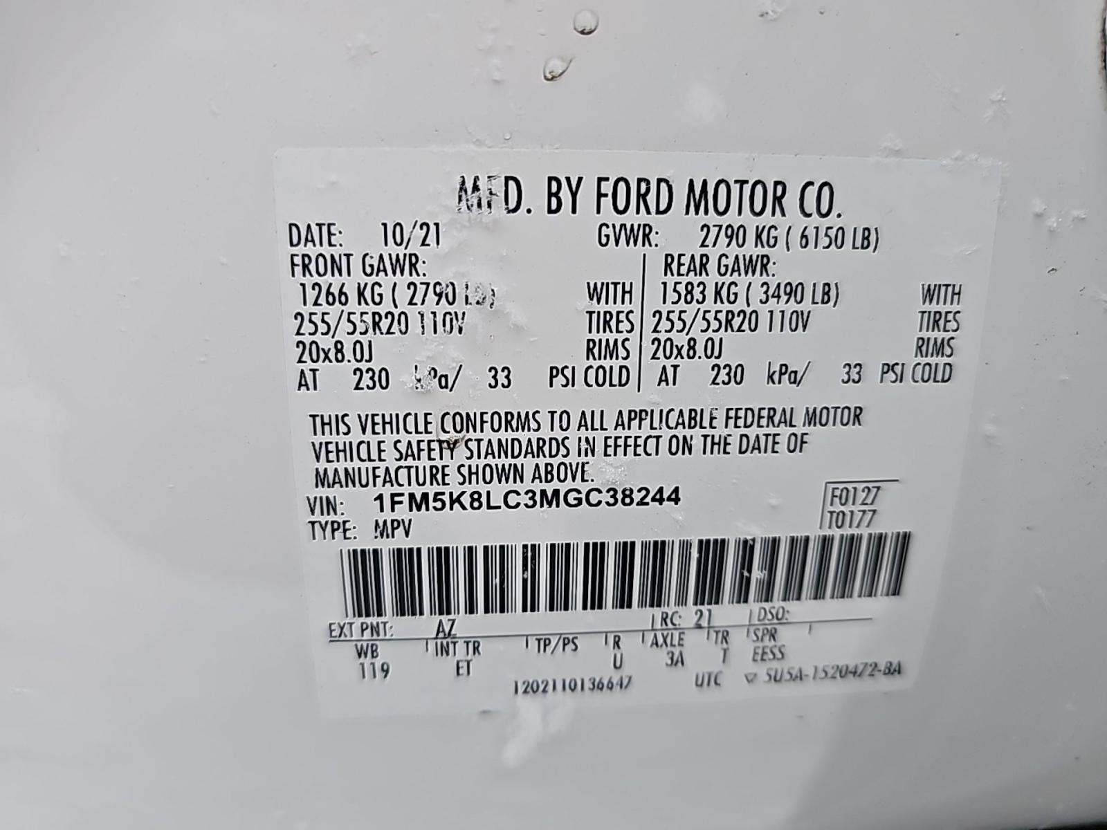 2021 Ford Explorer King Ranch AWD