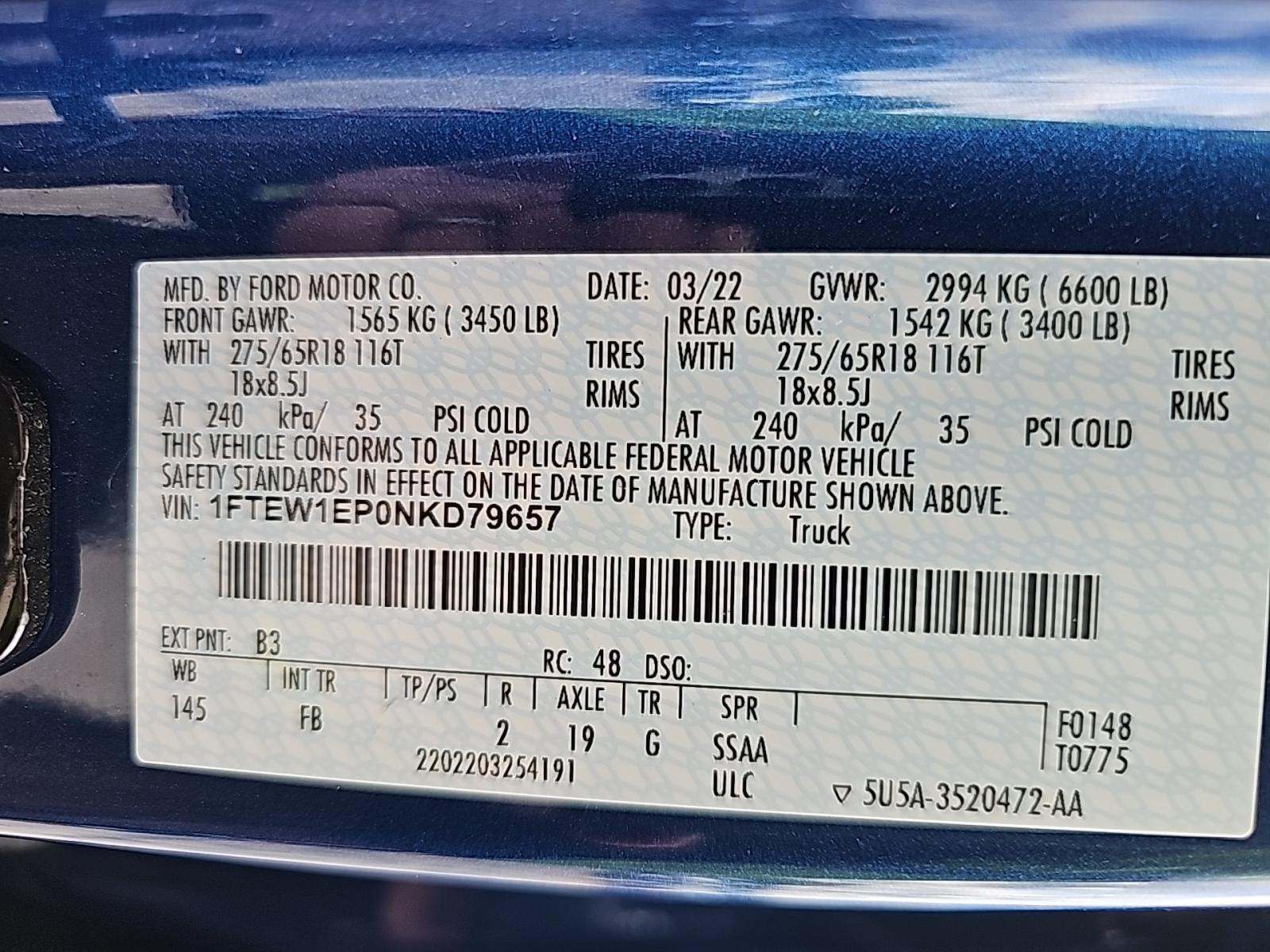 2022 Ford F-150 XLT AWD