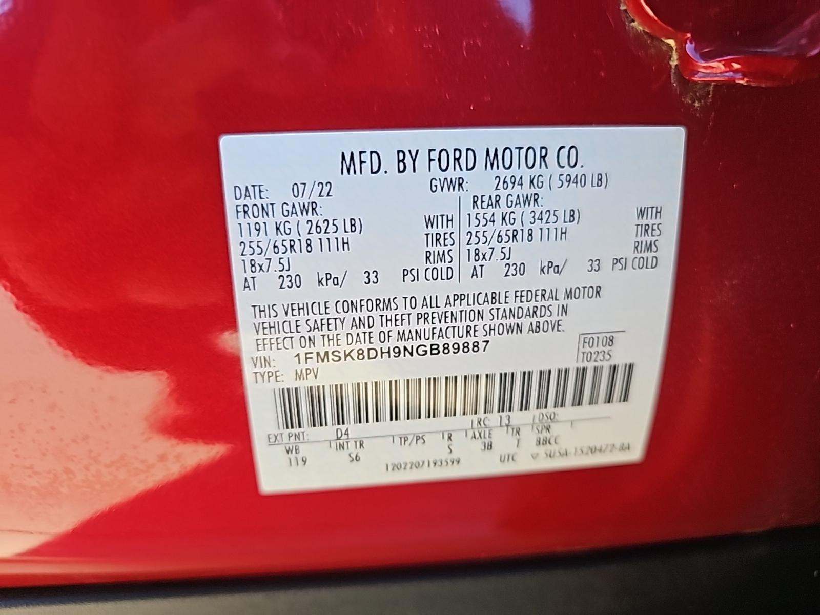 2022 Ford Explorer XLT AWD