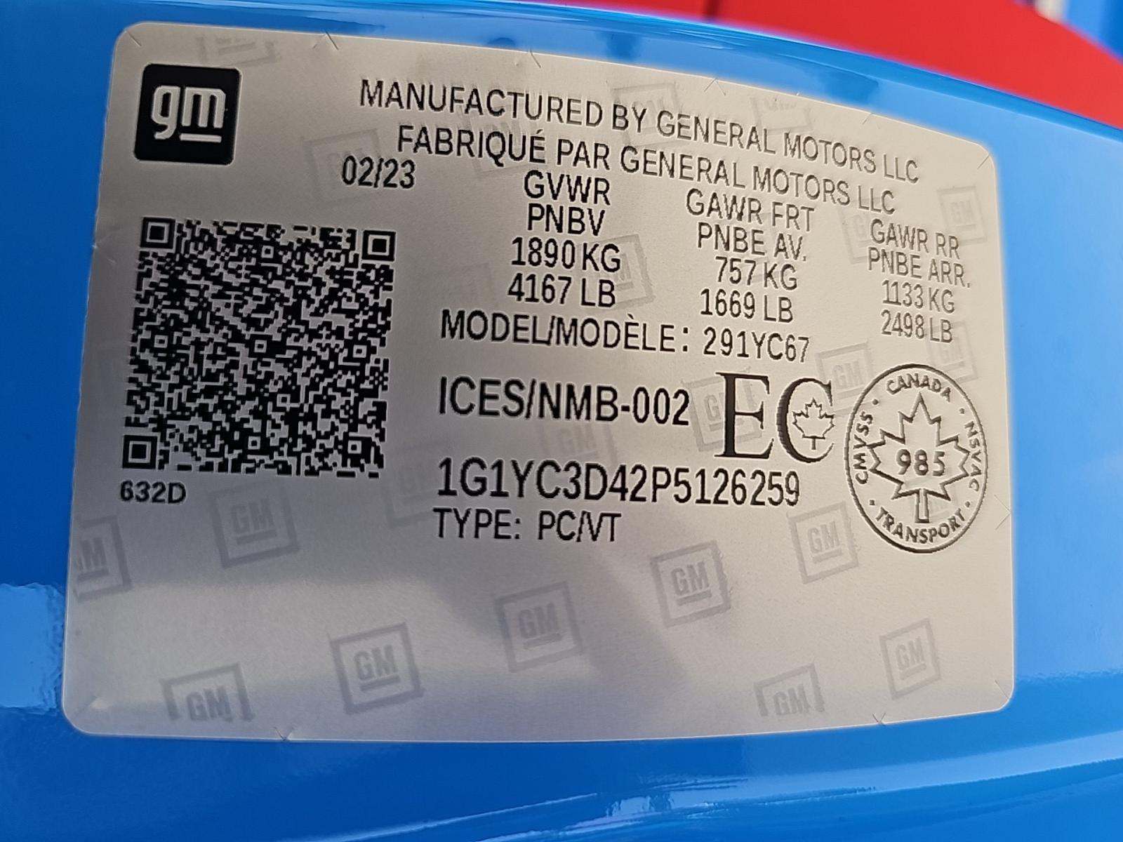 2023 Chevrolet Corvette Stingray RWD