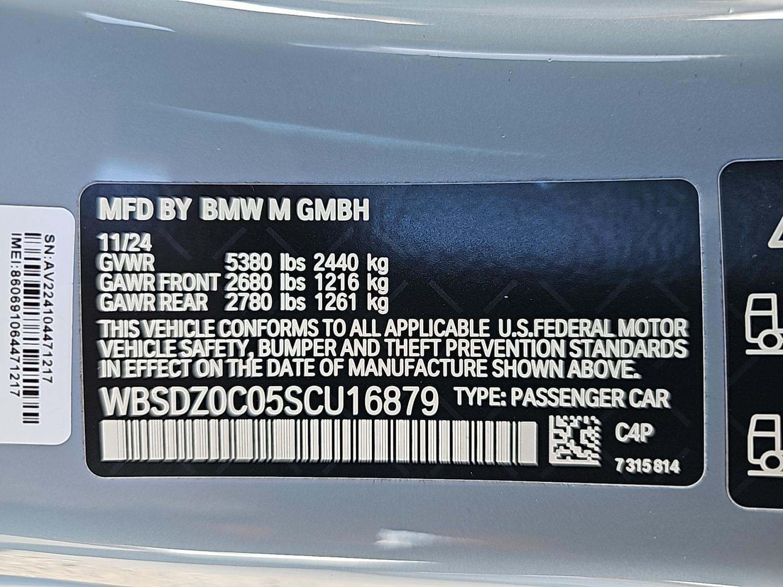 2025 BMW M8 Competition AWD