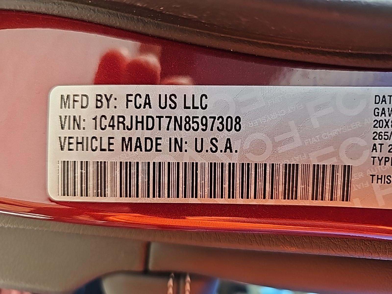 2022 Jeep Grand Cherokee Overland AWD