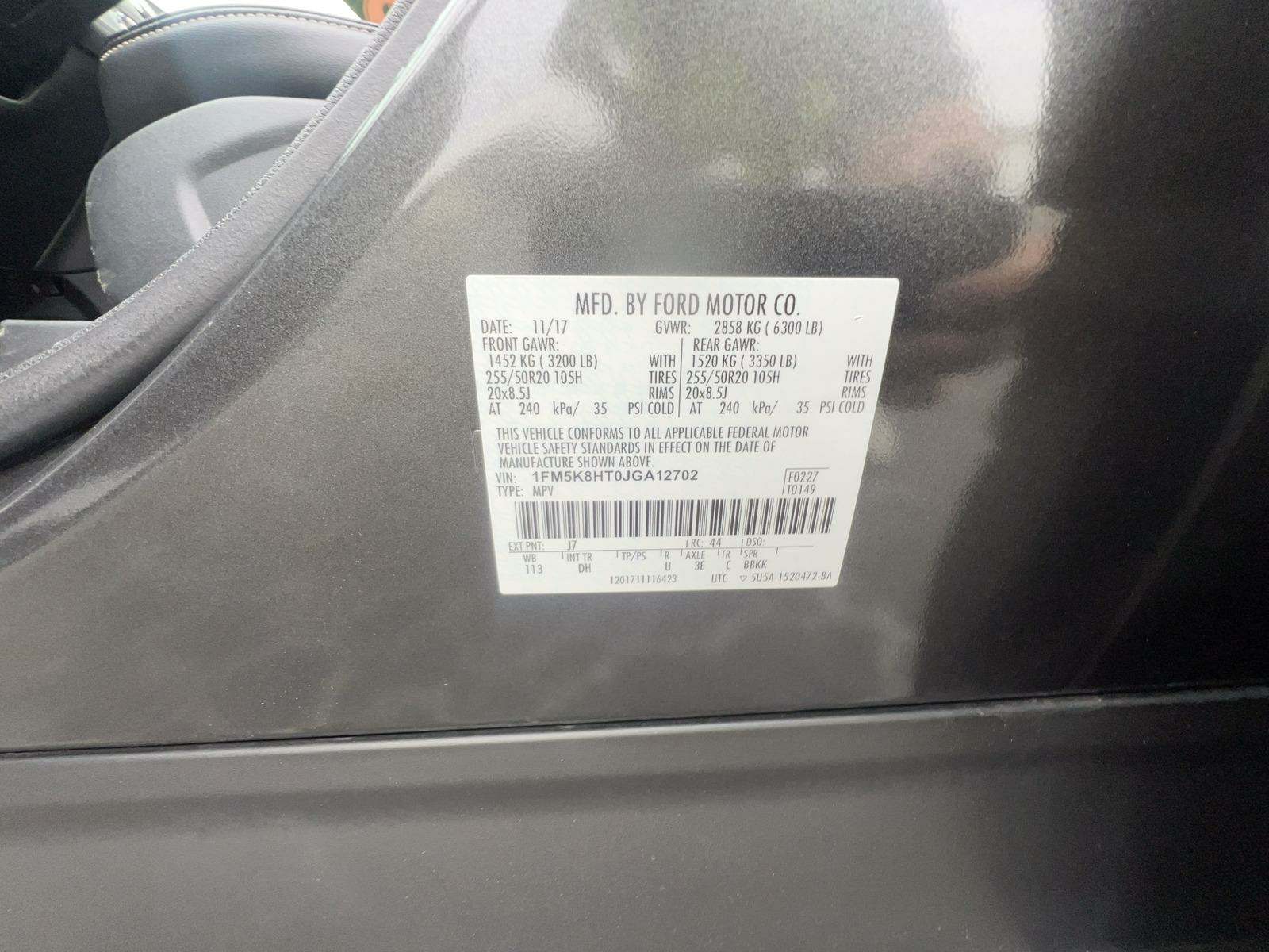 2018 Ford Explorer Platinum AWD