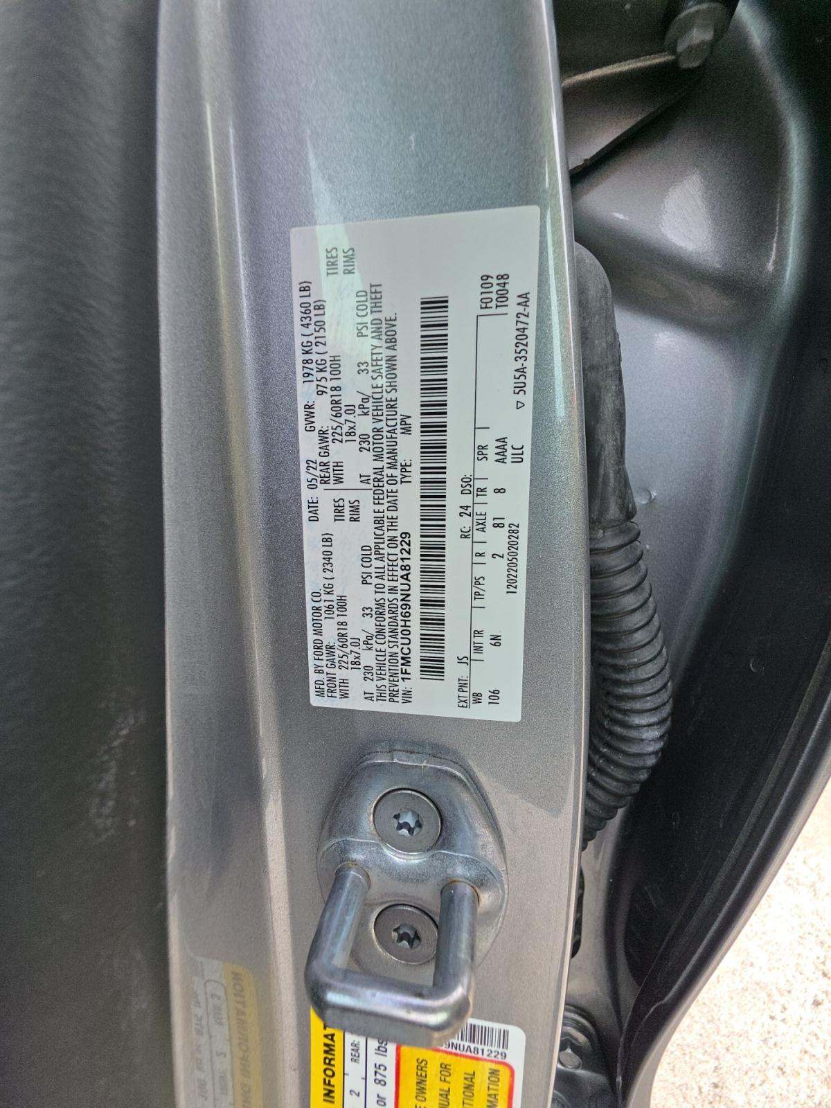 2022 Ford Escape SEL FWD