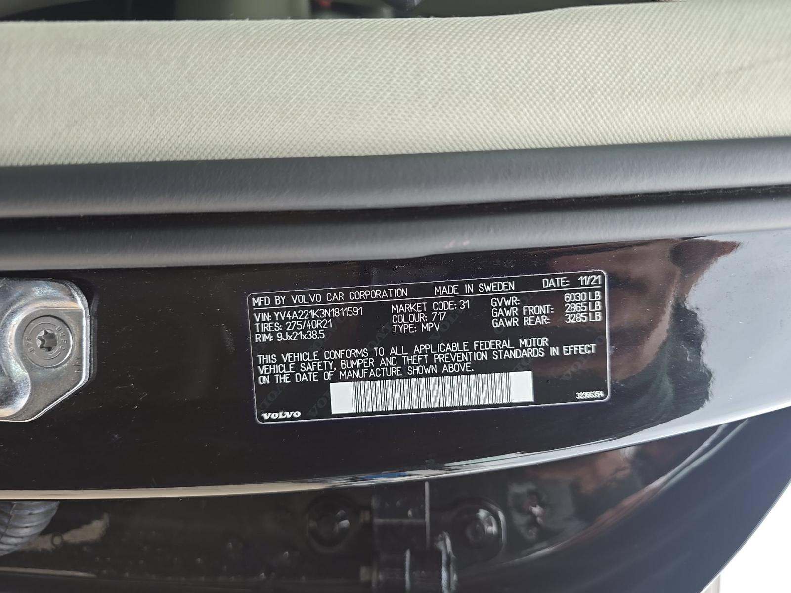 2022 Volvo XC90 T6 Momentum AWD