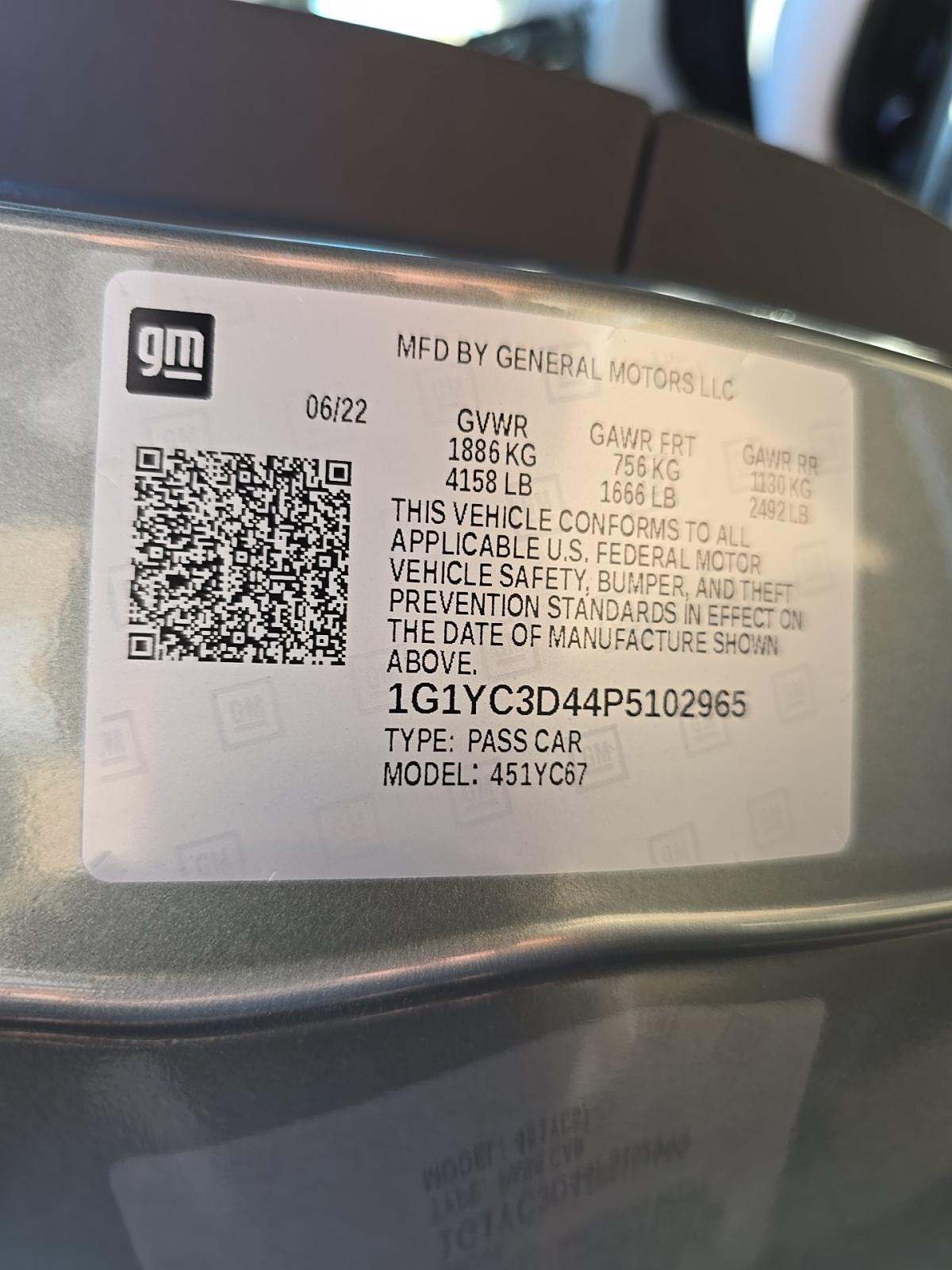 2023 Chevrolet Corvette Stingray RWD