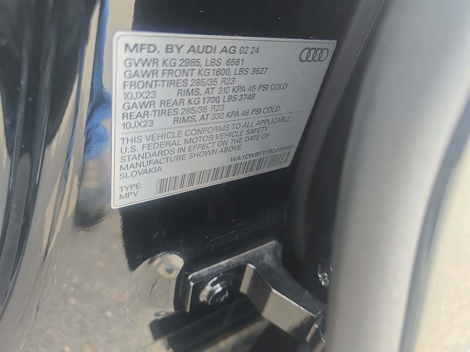 2024 Audi SQ8 Prestige AWD