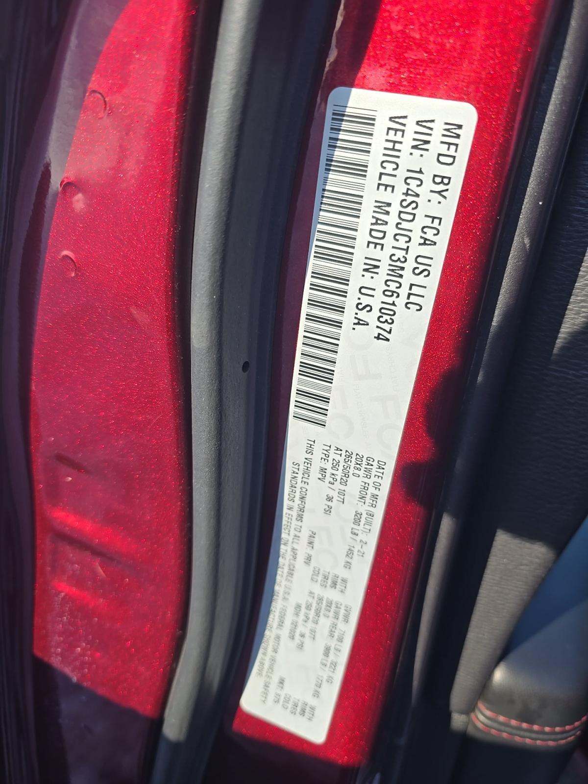 2021 Dodge Durango R/T AWD