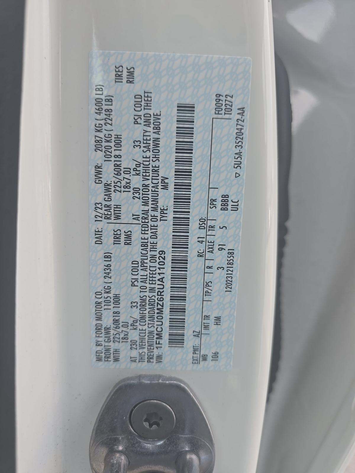 2024 Ford Escape Hybrid ST-Line FWD