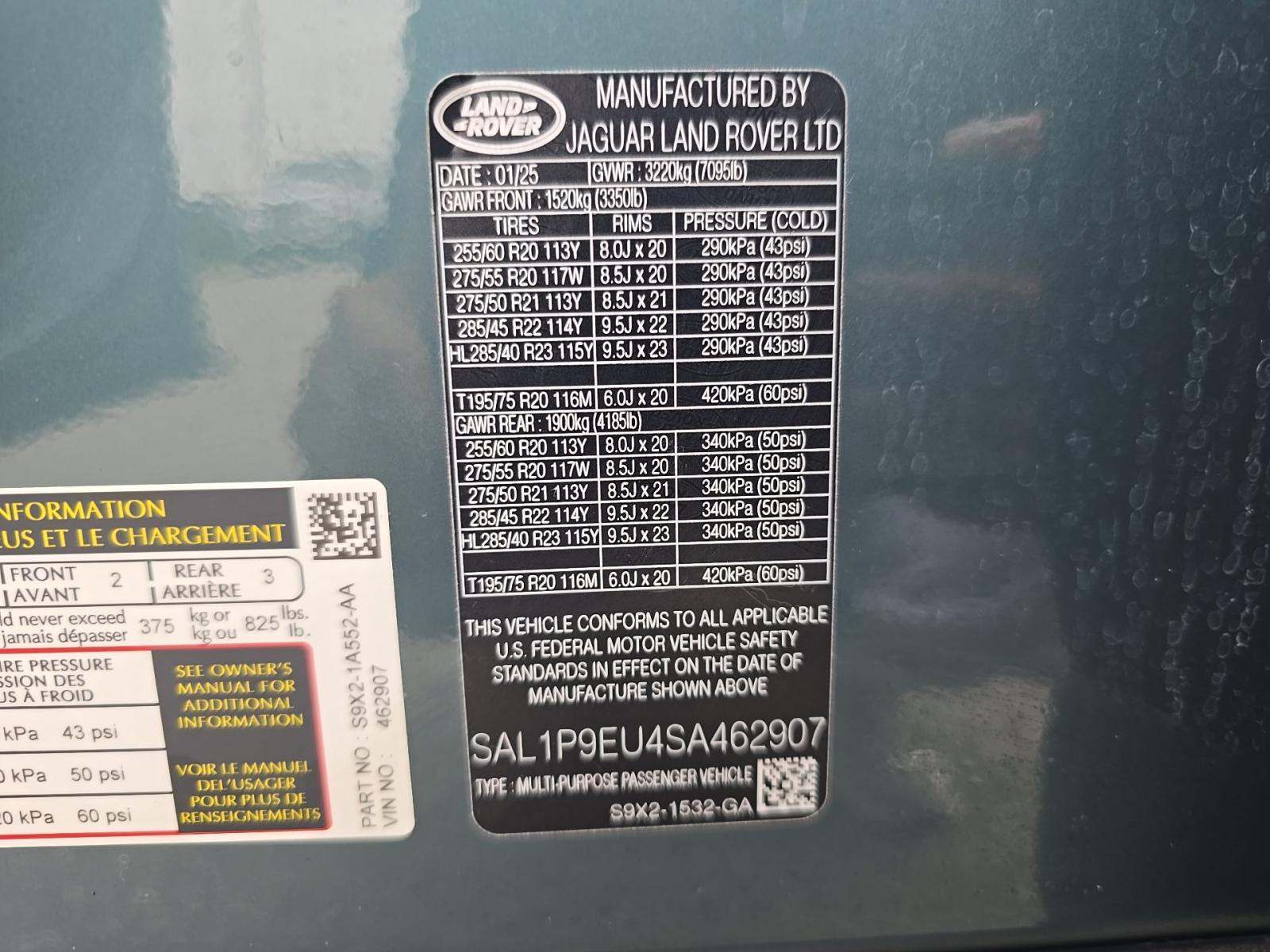 2025 Land Rover Range Rover Sport SE AWD
