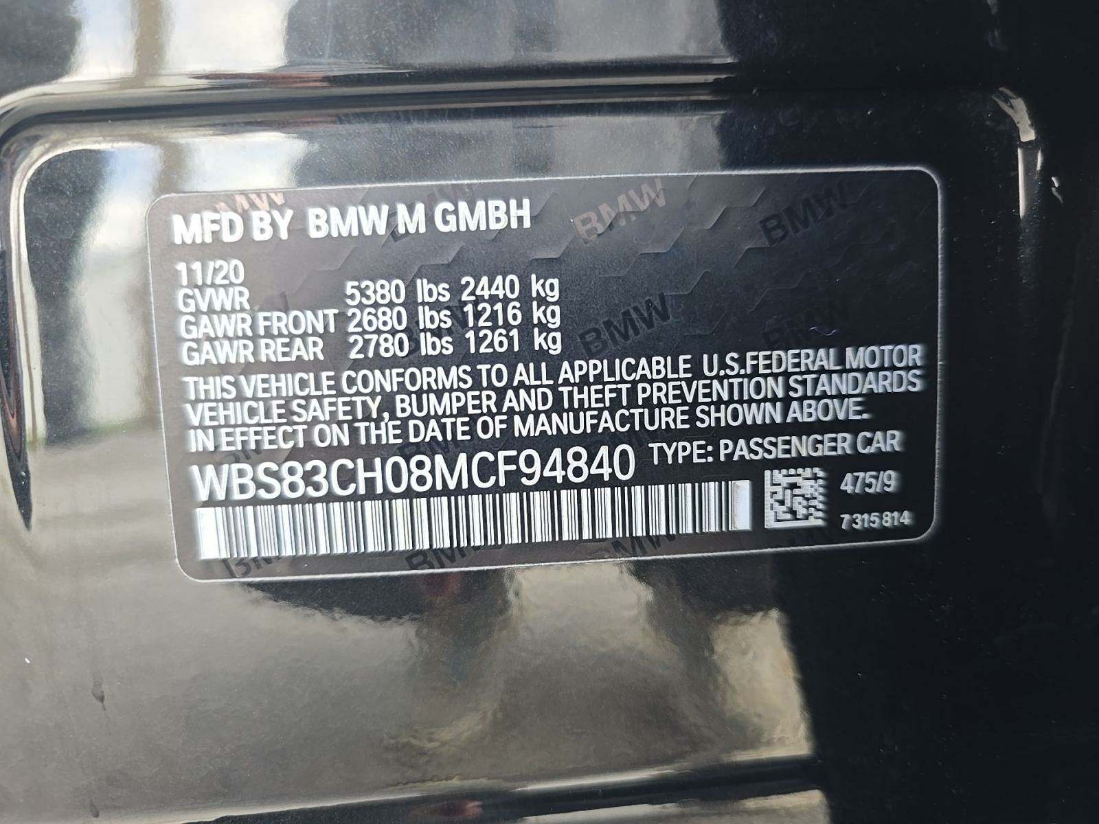 2021 BMW M5 Base AWD