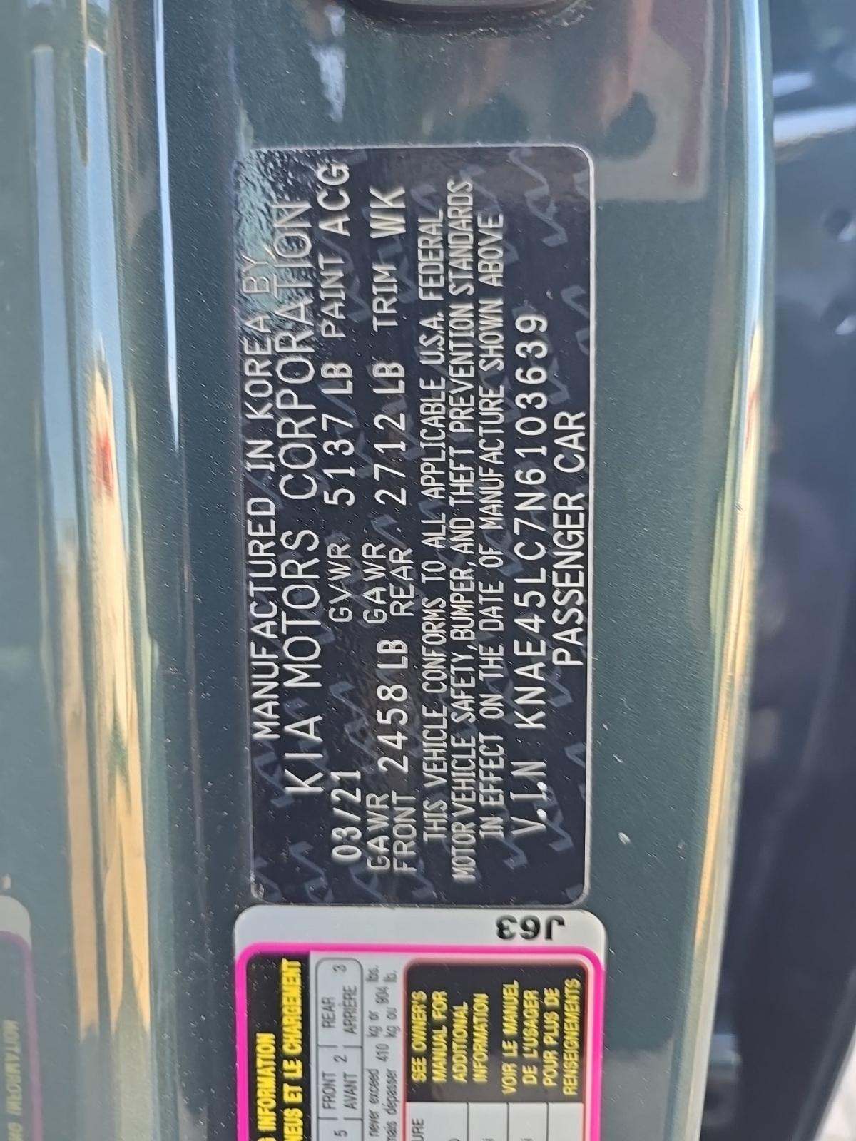 2022 Kia Stinger GT1 AWD