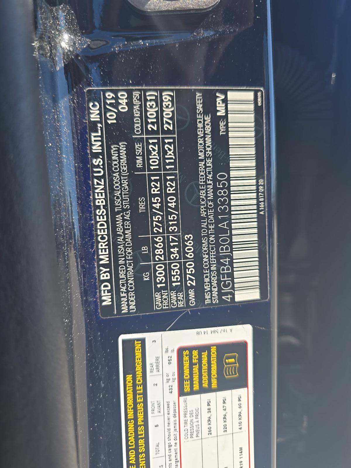 2020 Mercedes-Benz GLE GLE 350 RWD