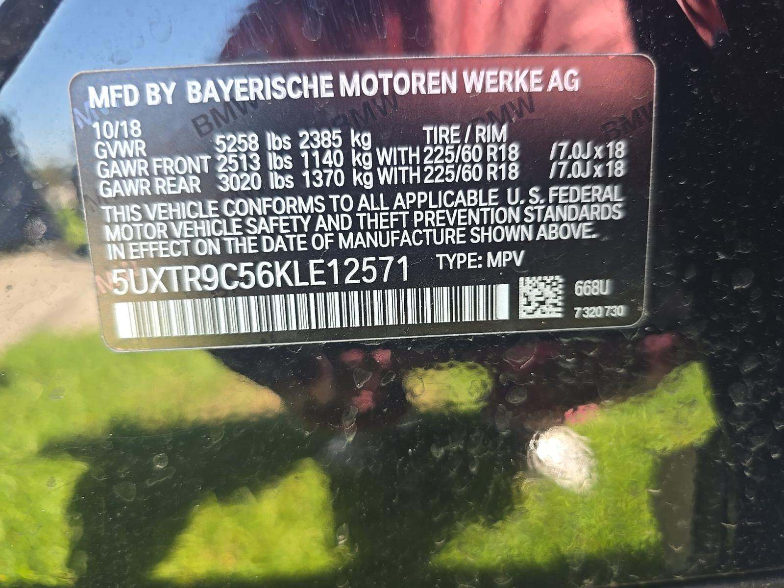 2019 BMW X3 xDrive30i AWD