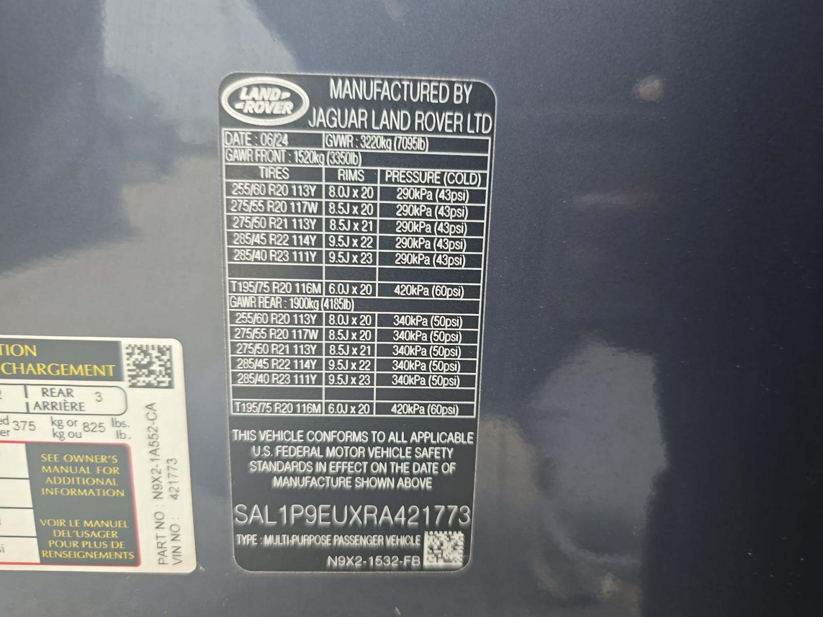2024 Land Rover Range Rover Sport SE AWD