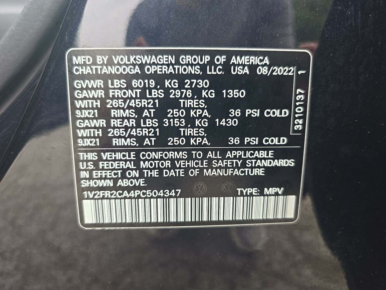 2023 Volkswagen Atlas 3.6L SEL Premium R-Line AWD