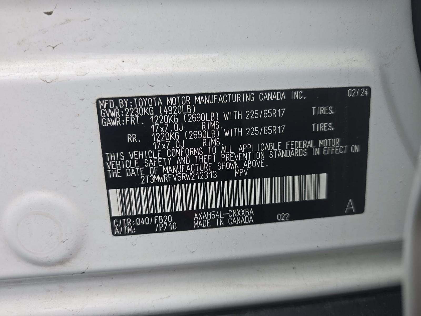 2024 Toyota RAV4 Hybrid LE AWD