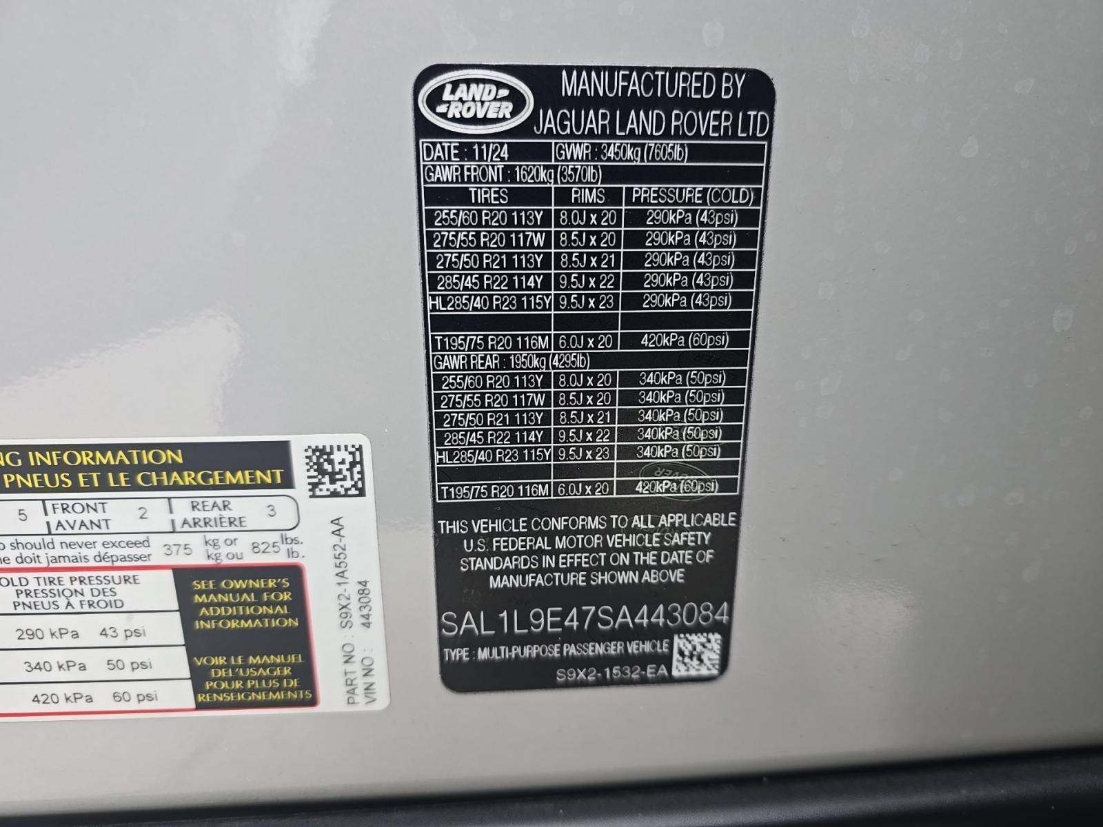 2025 Land Rover Range Rover Sport Plug-In Hybrid Dynamic SE AWD