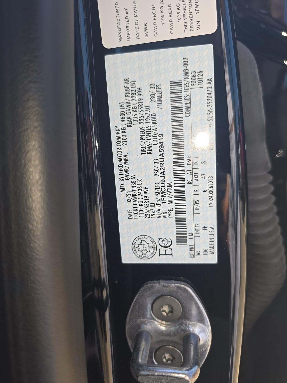 2024 Ford Escape Platinum AWD