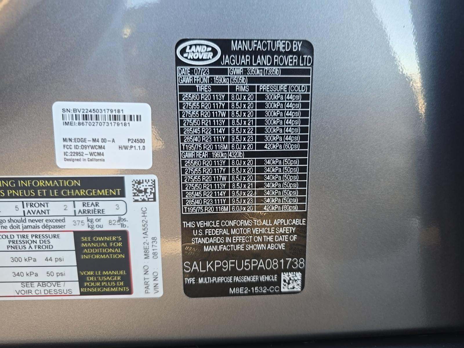 2023 Land Rover Range Rover SE AWD