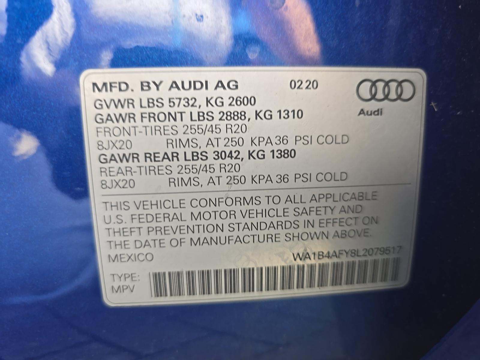 2020 Audi SQ5 Premium Plus AWD