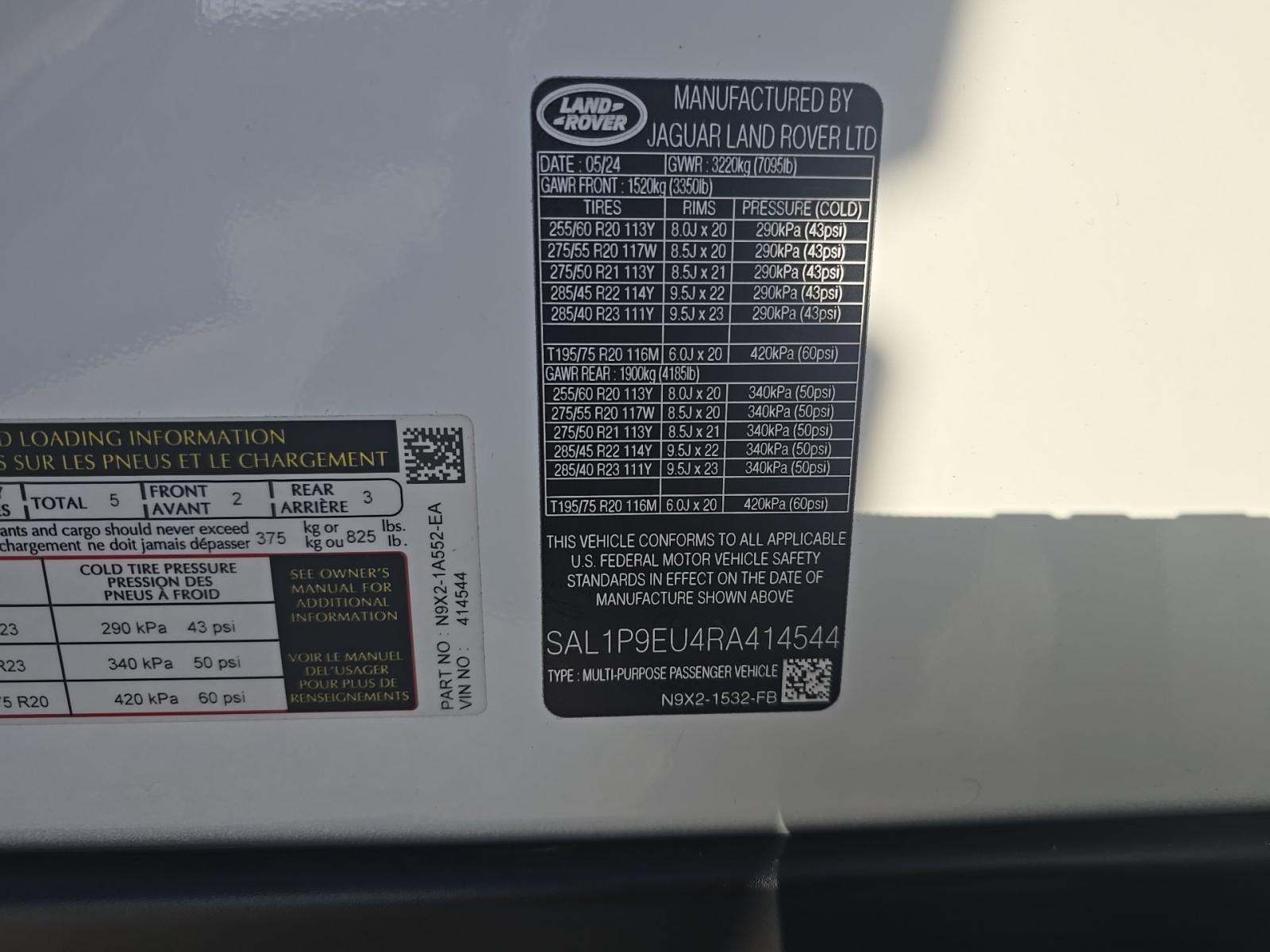 2024 Land Rover Range Rover Sport SE AWD