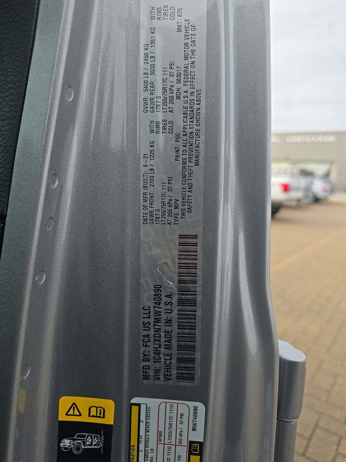 2021 Jeep Wrangler Unlimited Willys Edition AWD