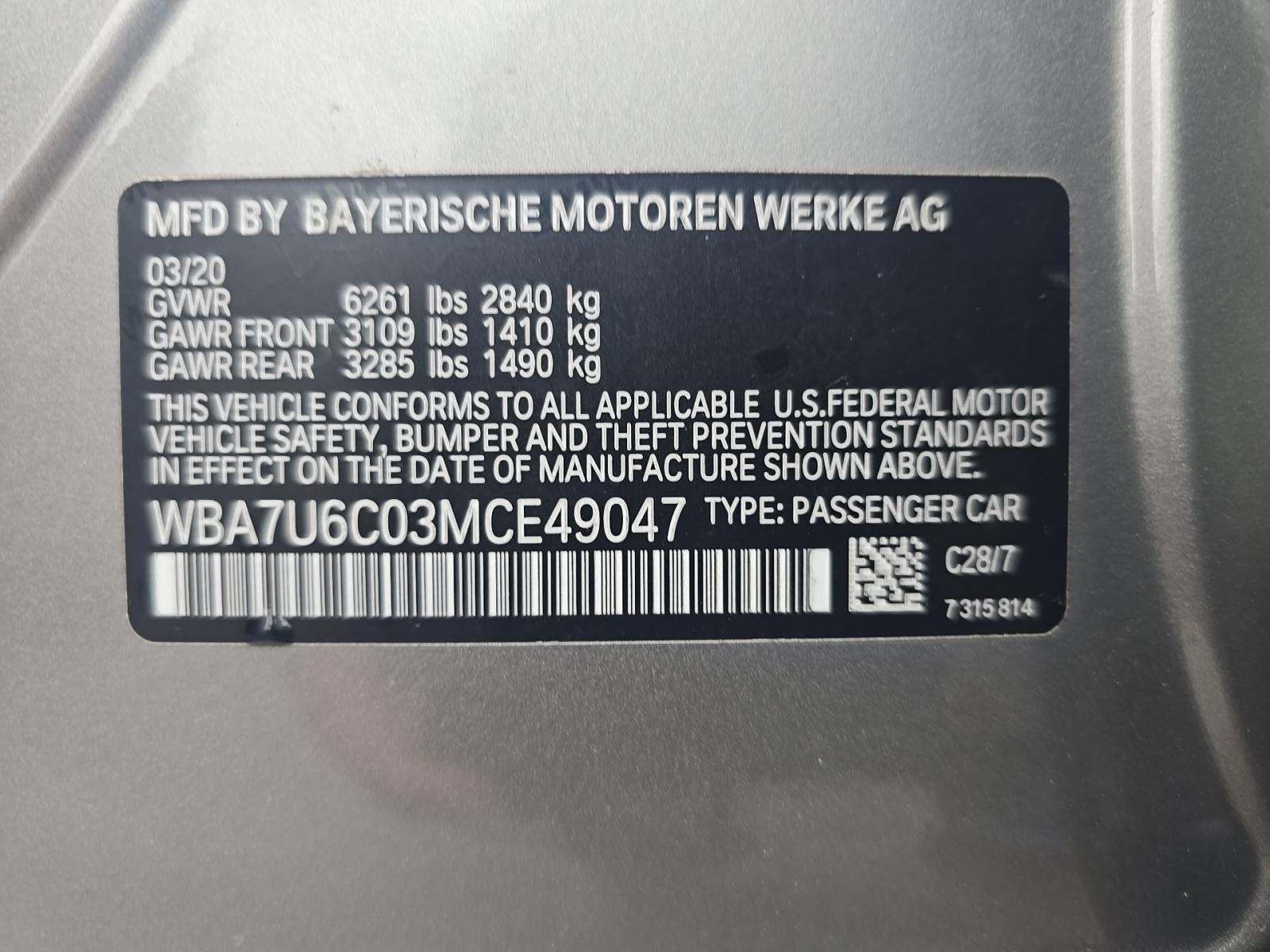 2021 BMW 7 Series M760i xDrive AWD