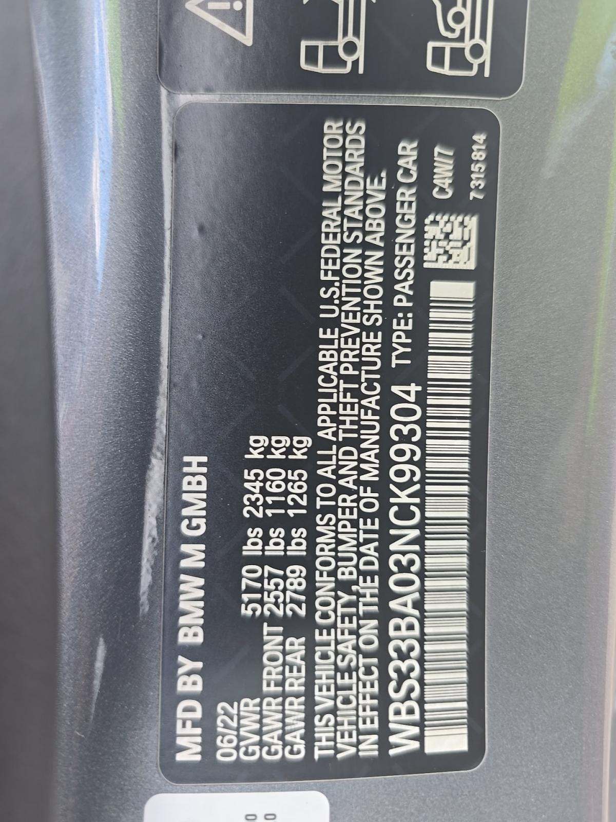 2022 BMW M4 Competition xDrive AWD