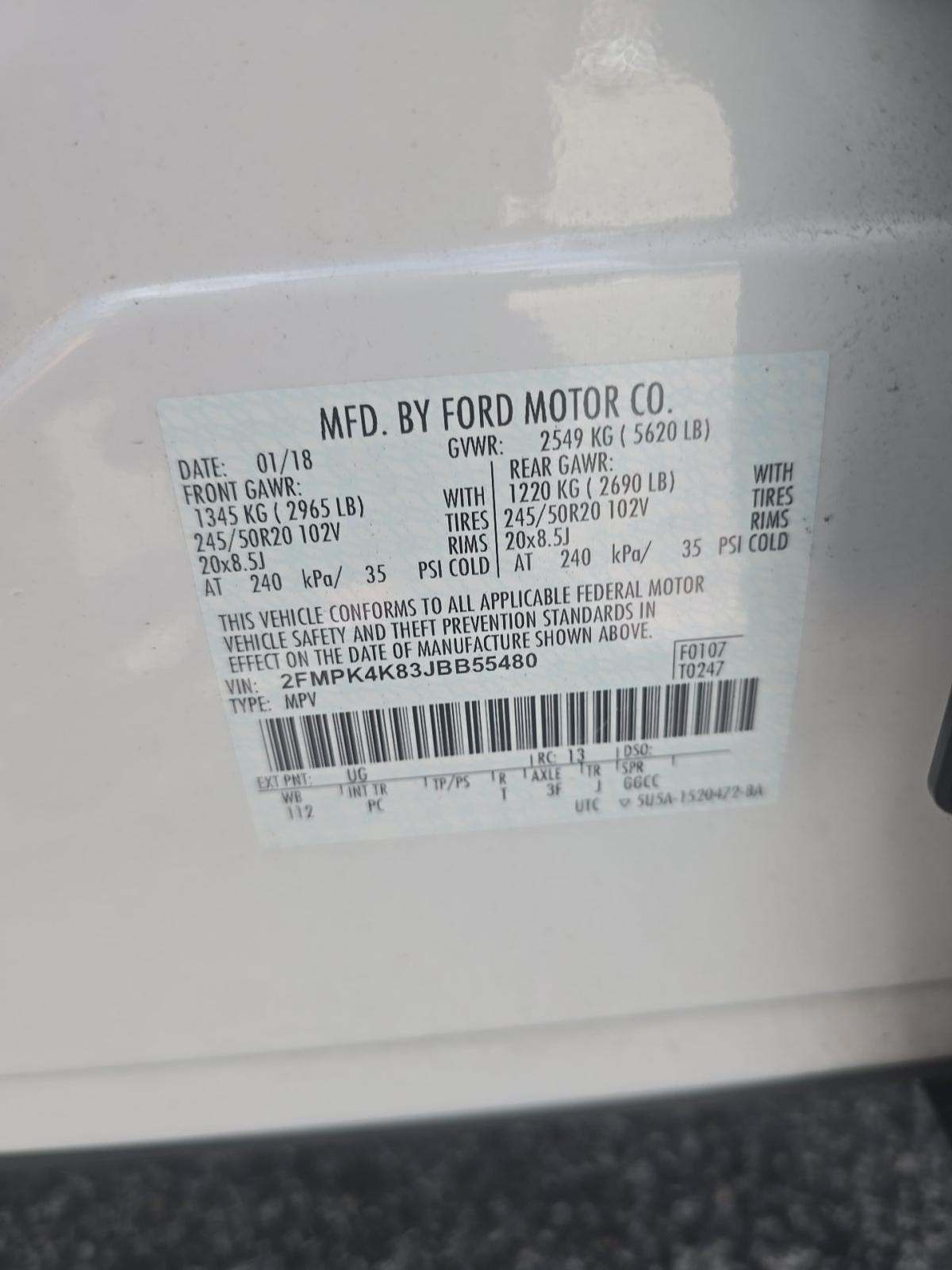 2018 Ford Edge Titanium AWD
