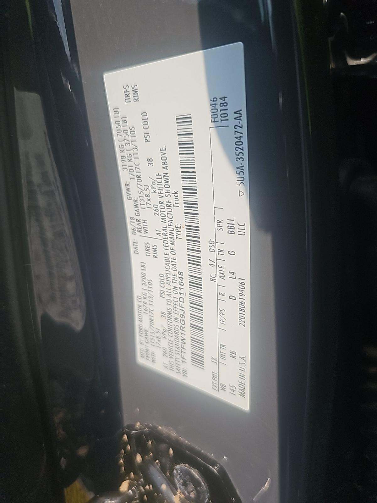 2018 Ford F-150 Raptor AWD