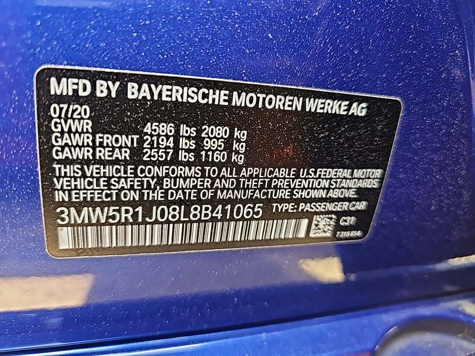 2020 BMW 3 Series 330i RWD