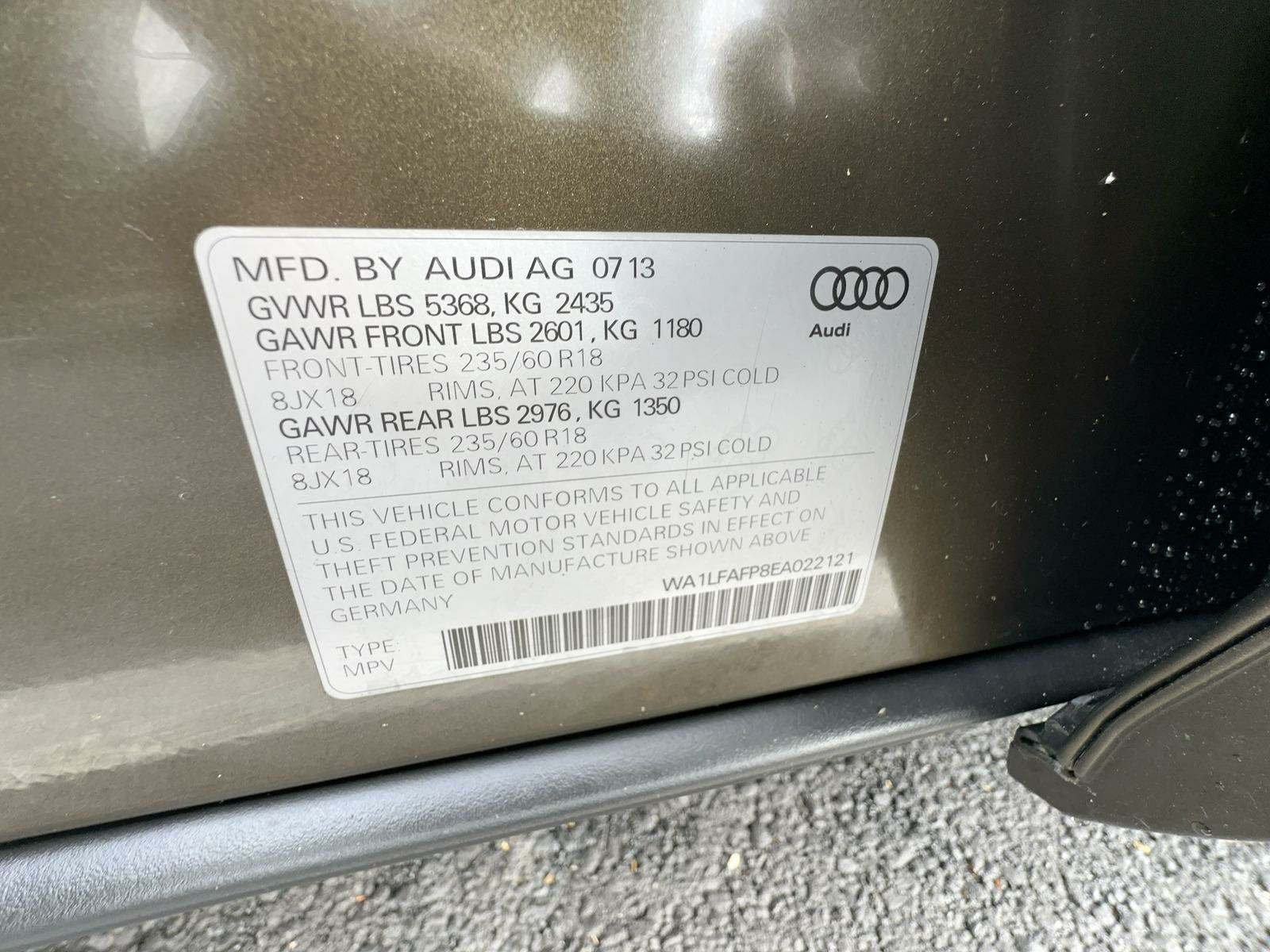 2014 Audi Q5 Premium Plus AWD