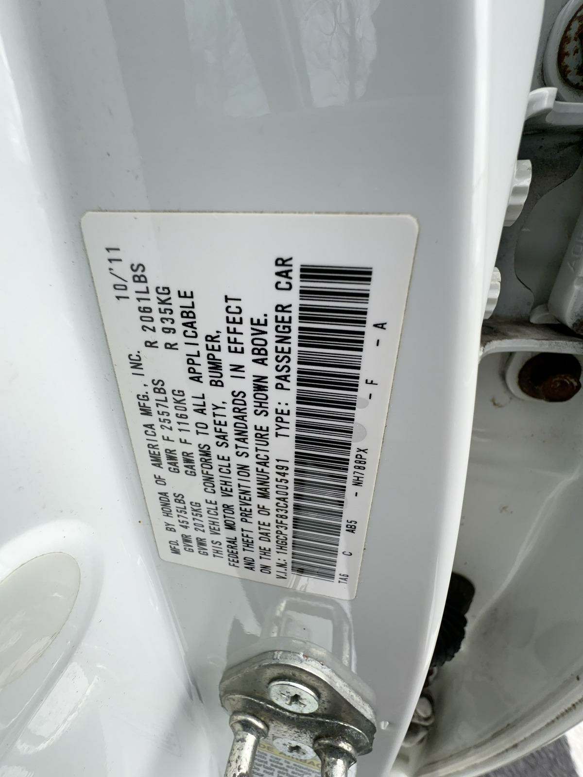 2012 Honda Accord EX-L FWD