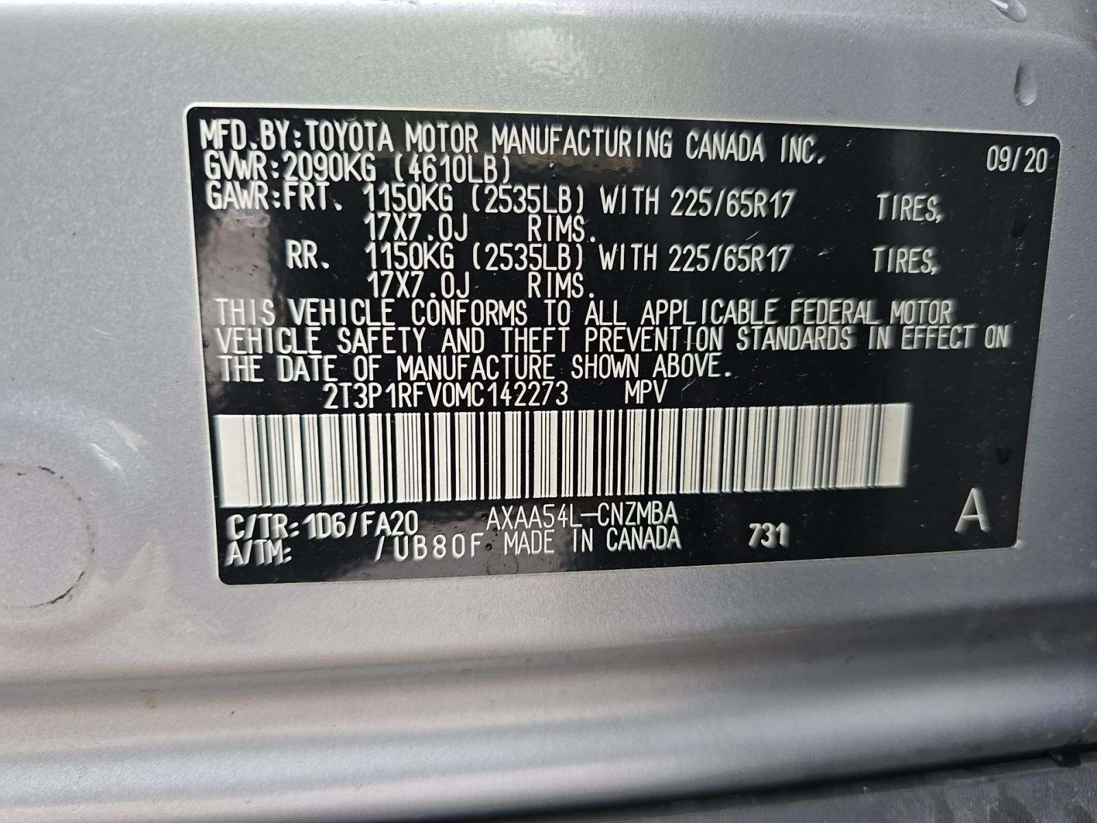 2021 Toyota RAV4 XLE AWD