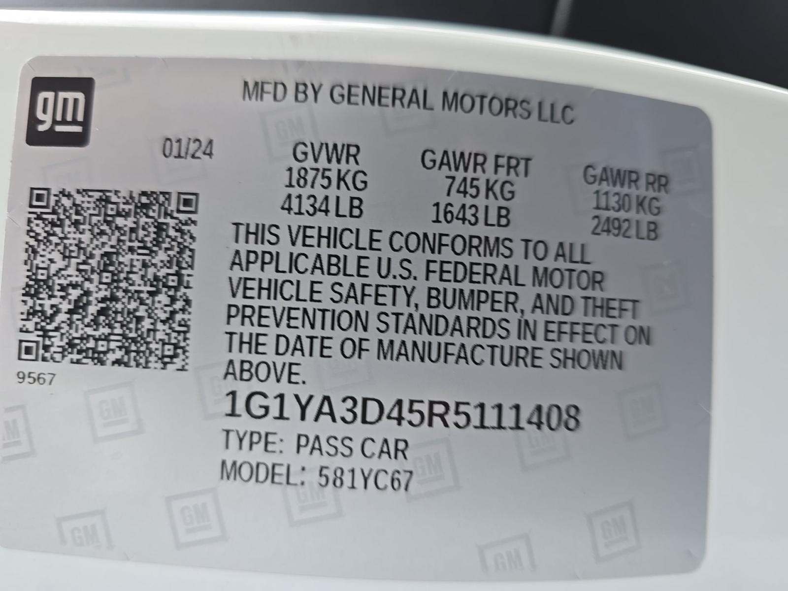 2024 Chevrolet Corvette Stingray RWD