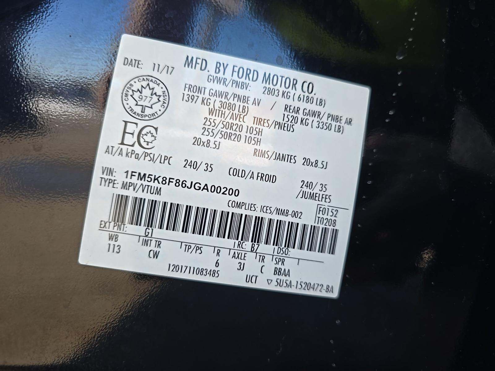 2018 Ford Explorer Limited AWD