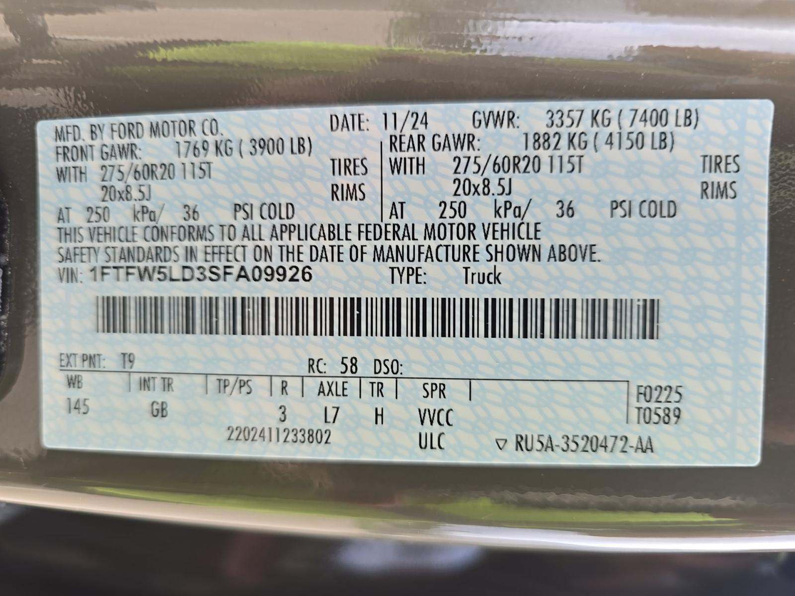 2025 Ford F-150 Hybrid Lariat AWD