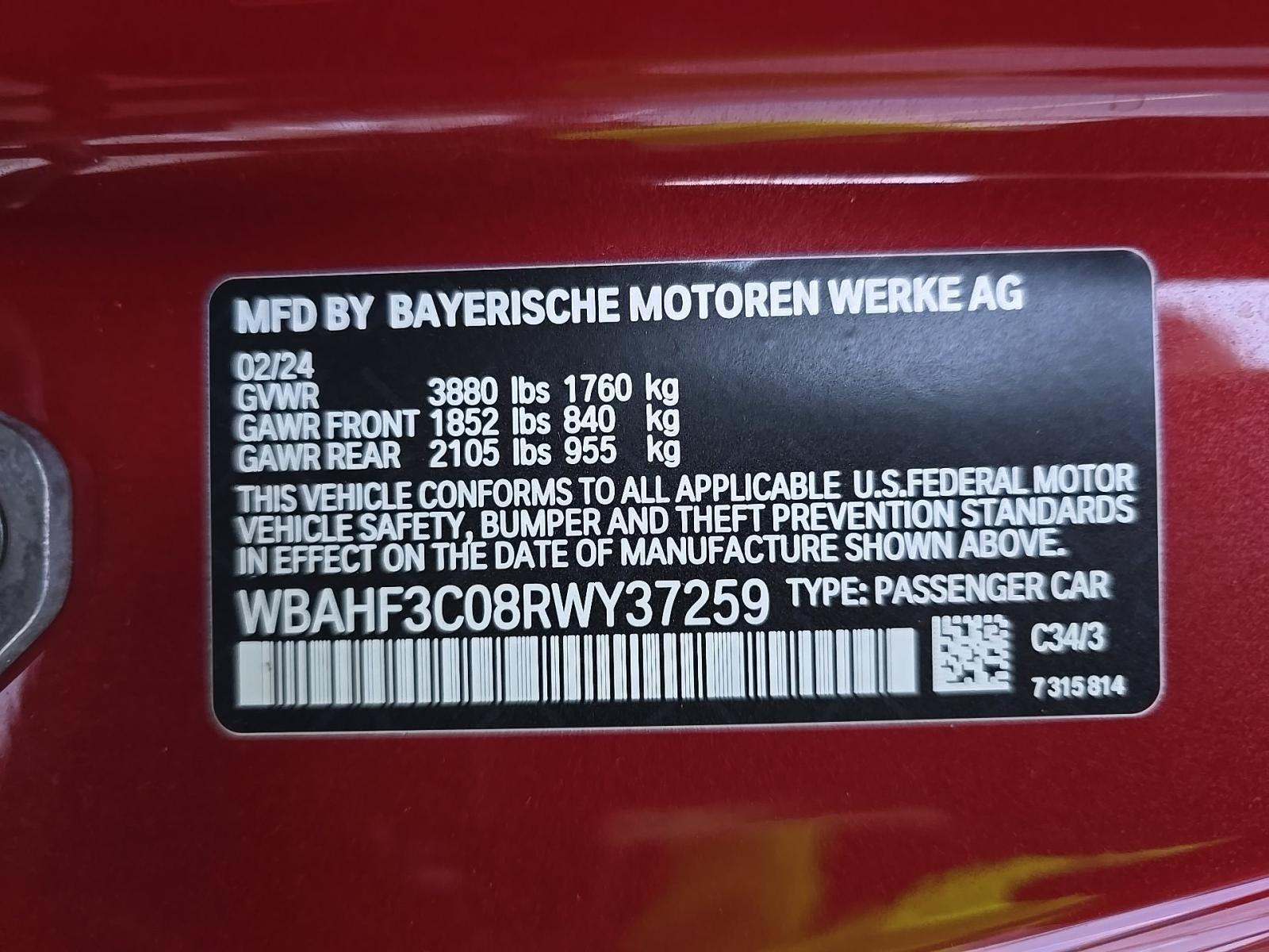 2024 BMW Z4 sDrive30i RWD