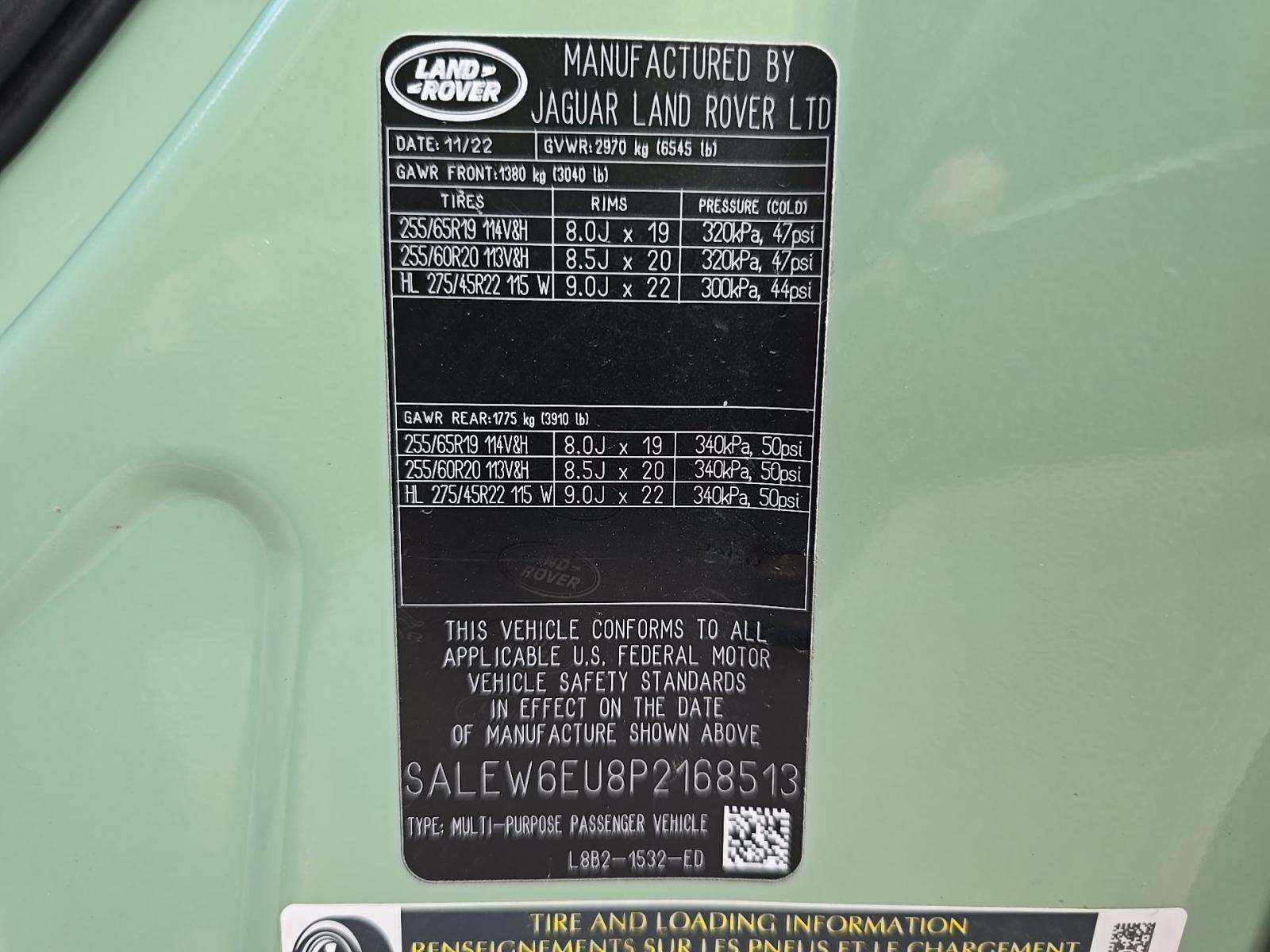 2023 Land Rover Defender 90 75th Limited Edition AWD