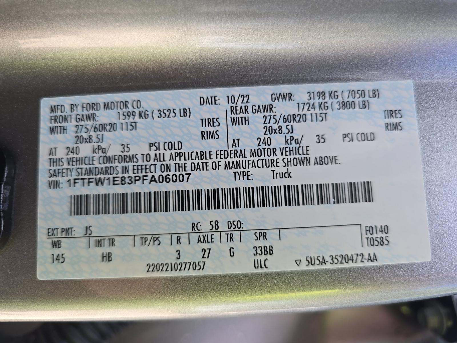 2023 Ford F-150 Lariat AWD