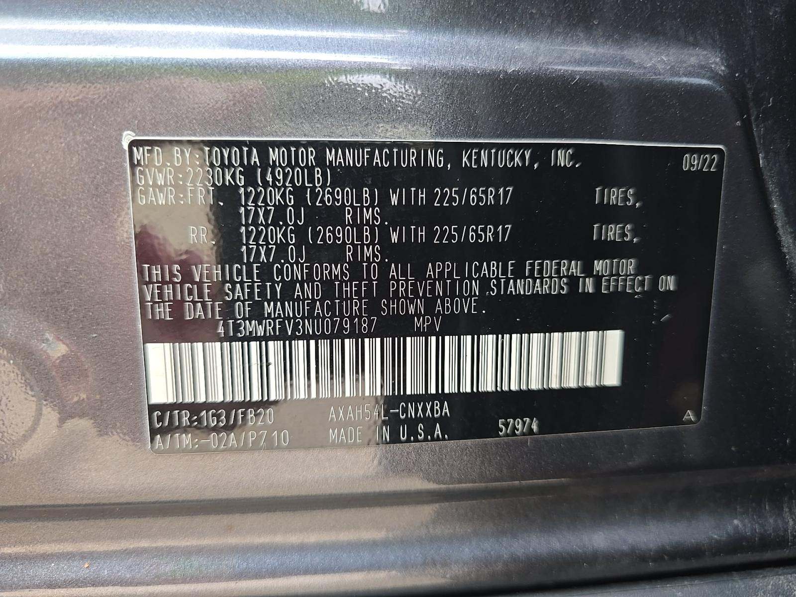 2022 Toyota RAV4 Hybrid LE AWD