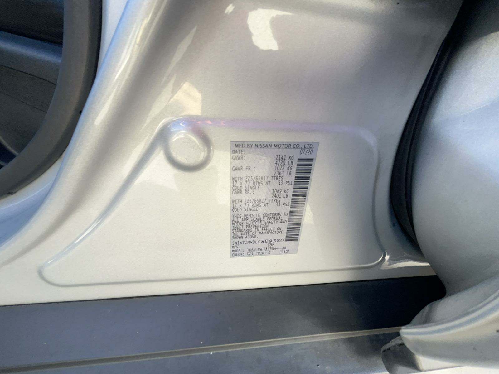 2020 Nissan Rogue S AWD