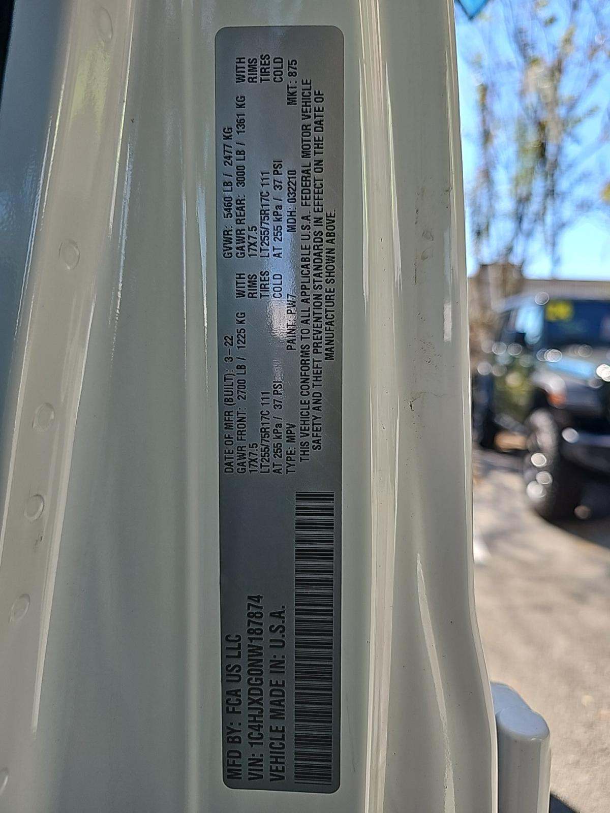 2022 Jeep Wrangler Unlimited Willys Sport Edition AWD