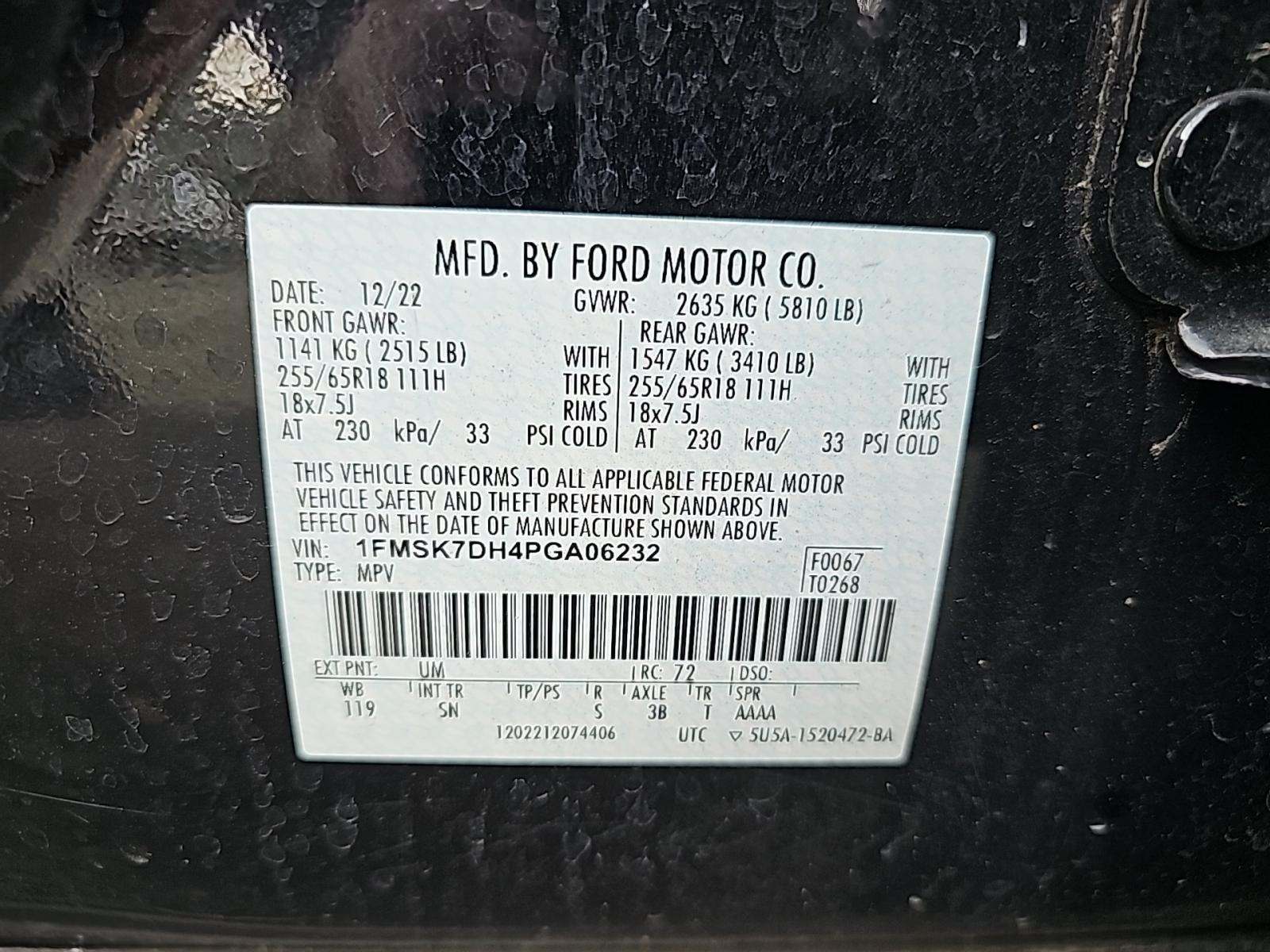 2023 Ford Explorer XLT RWD