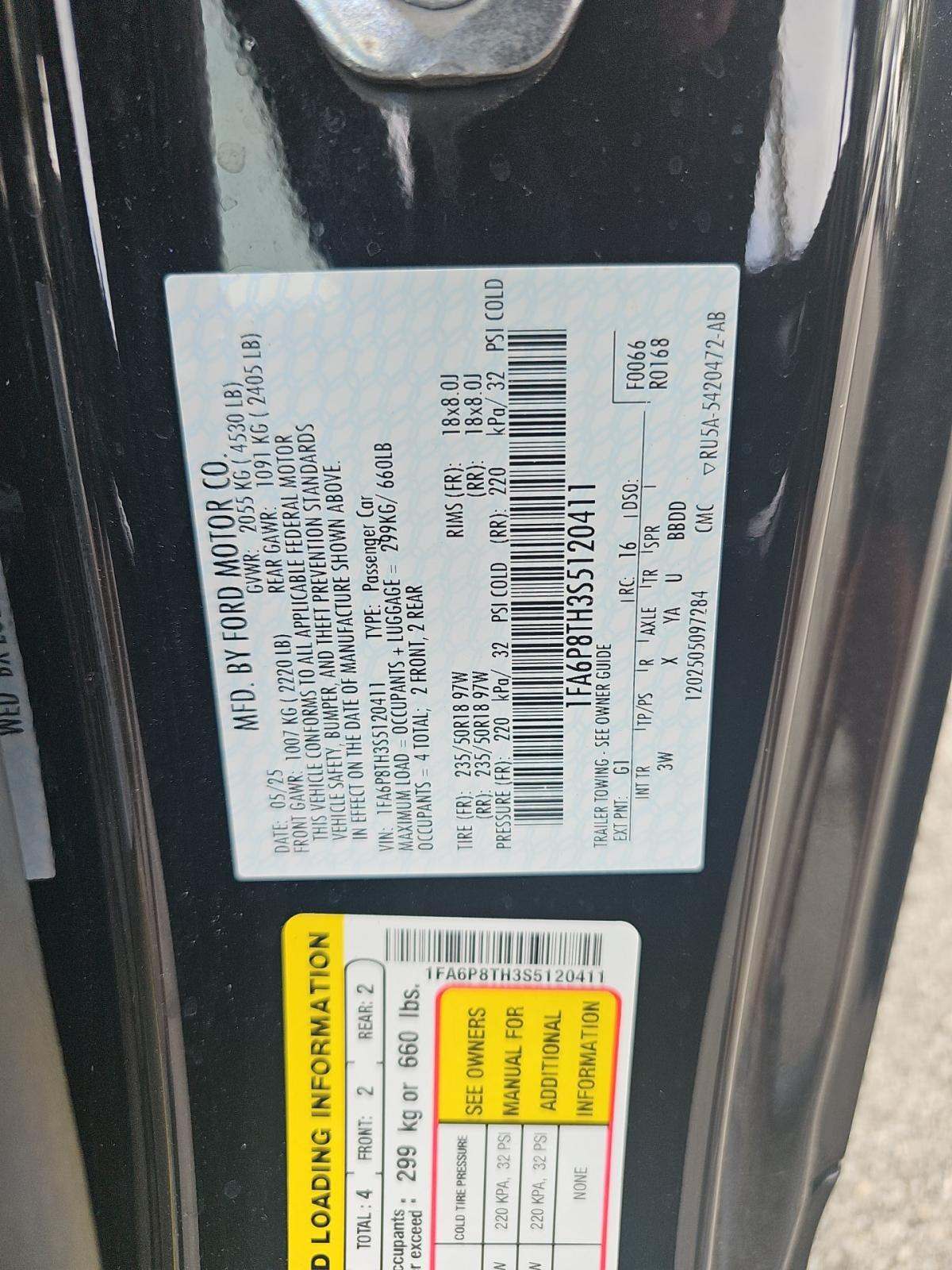 2025 Ford Mustang EcoBoost Premium RWD