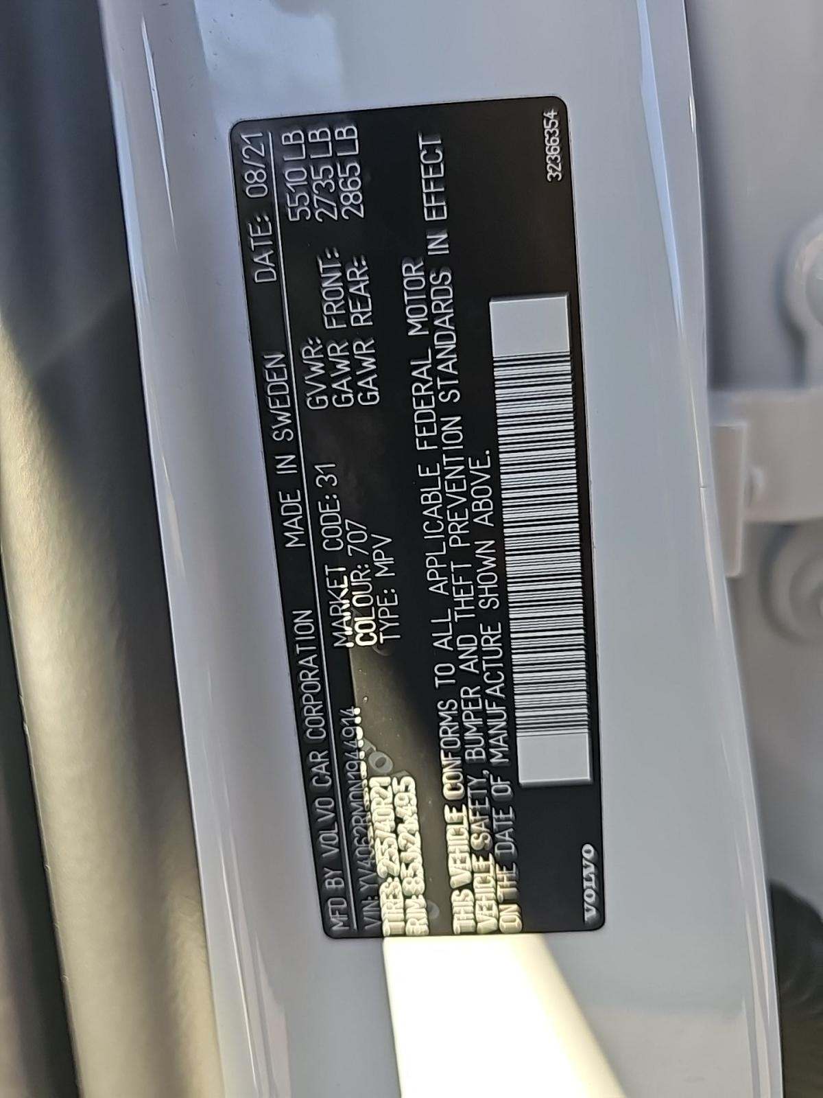 2022 Volvo XC60 B6 R-Design AWD